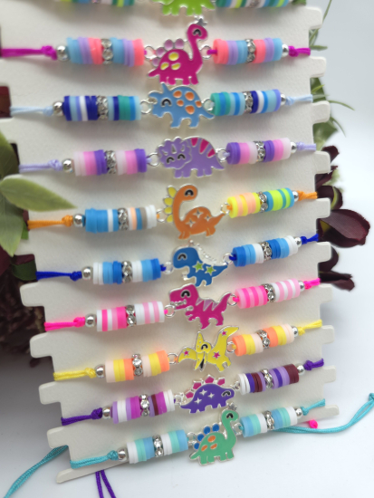 Preview: Dino Armbänder bunt